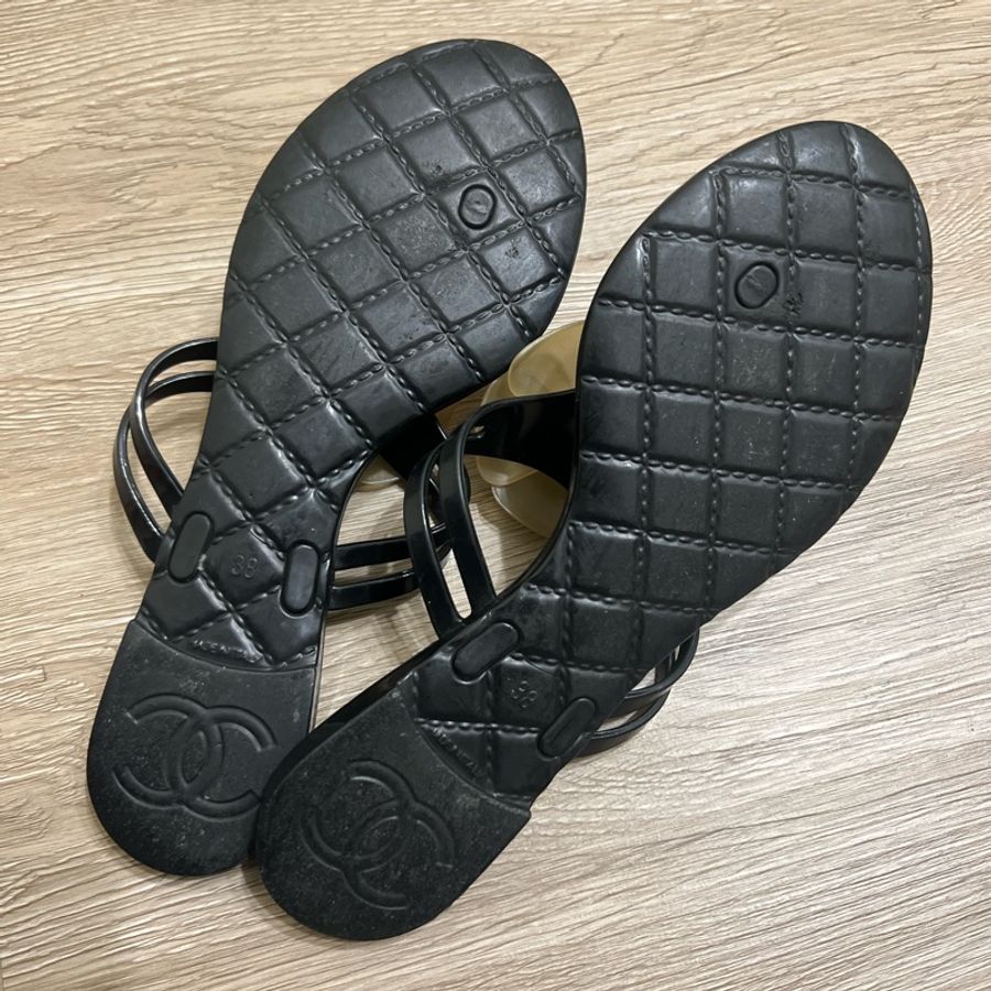 Chanel 山茶花拖鞋 美品-8