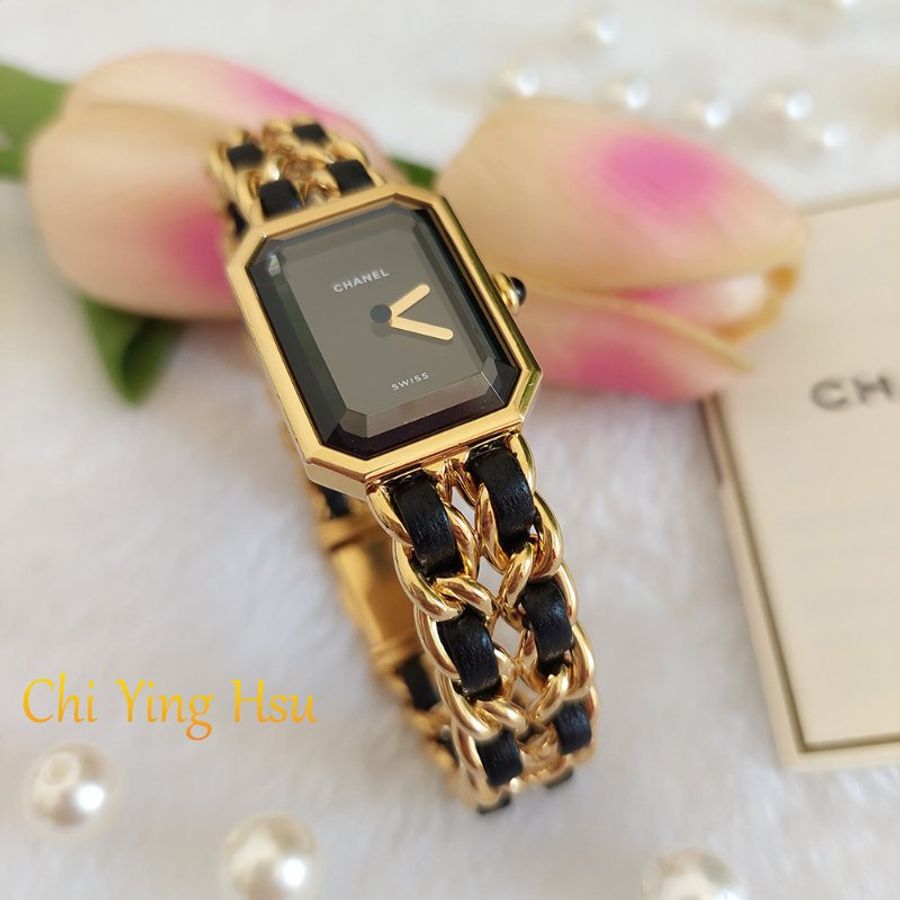 Chanel H0001 🎀現品實拍🎀香奈兒首映系列premiere 手錶L尺寸~二手（整體約9成新）-26