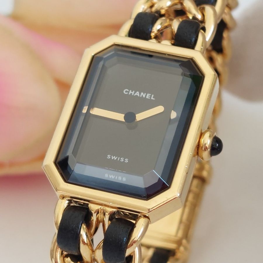 Chanel H0001 🎀現品實拍🎀香奈兒首映系列premiere 手錶L尺寸~二手（整體約9成新）-7