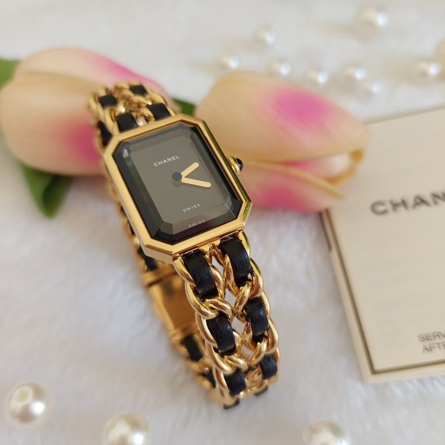 Chanel H0001 🎀現品實拍🎀香奈兒首映系列premiere 手錶L尺寸~二手（整體約9成新）-3