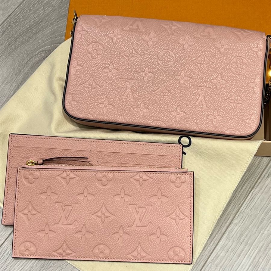 LV三合一包 粉色-1