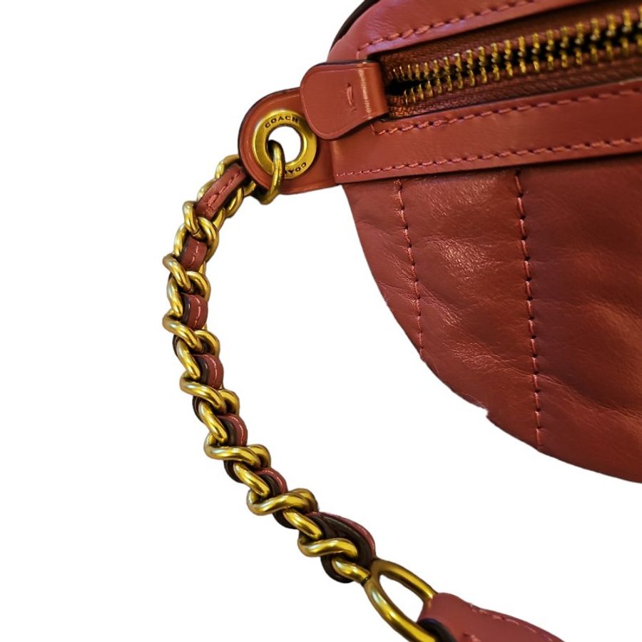 coach c logo 🎀乾燥玫瑰唇膏💄粉🎀 香奈兒風 胸包-17