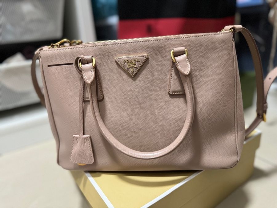 Prada 普拉達 小號 裸粉色殺手包-3