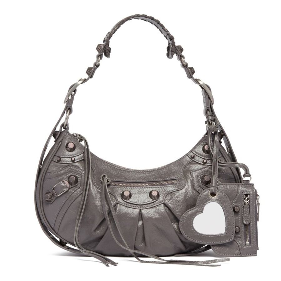 🎁特價🎁Balenciaga 671307 小羊皮 S小款 Le Cagole 包 灰色-11