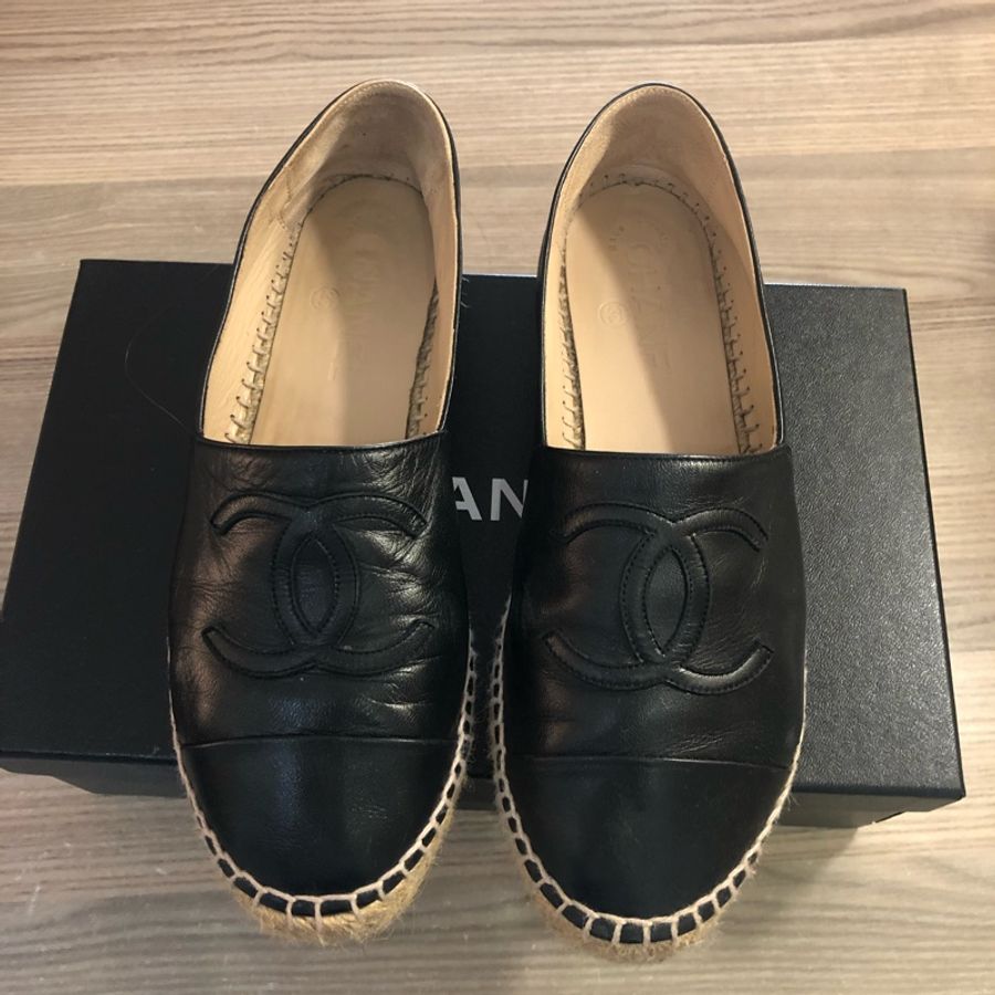 Chanel草編鞋37-0