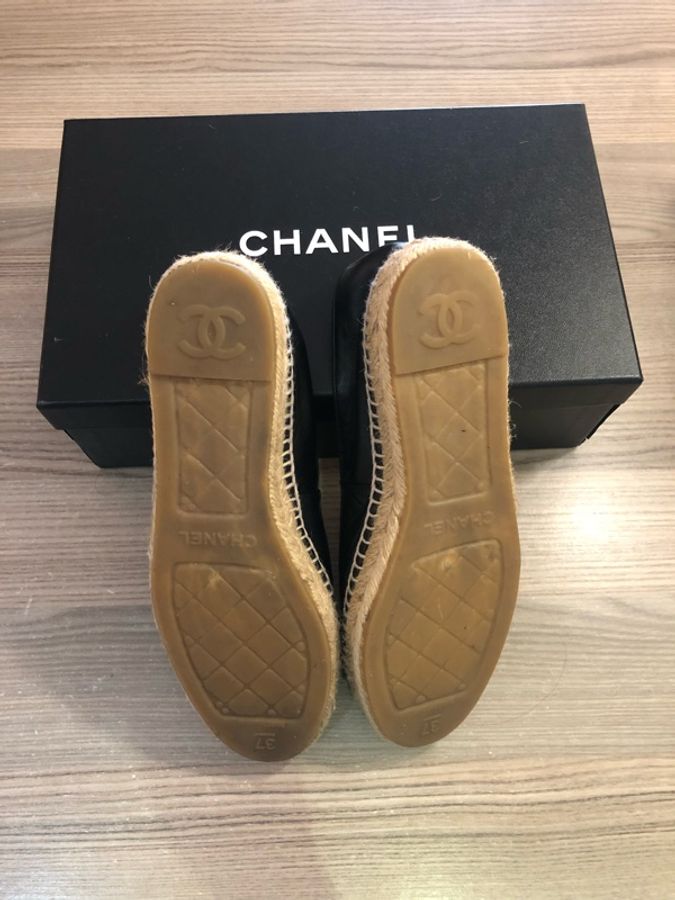 Chanel草編鞋37-7