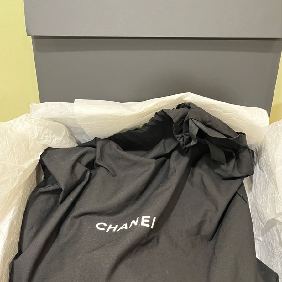 Chanel 22 bag 垃圾袋 /勃艮第紅/酒紅/小號-17