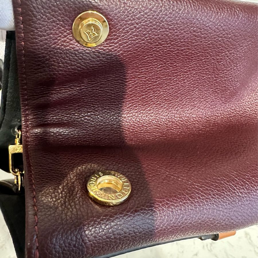 Louis Vuitton Monogram Canvas Calfskin Fold Tote MM 風琴包手提肩斜三用包-5