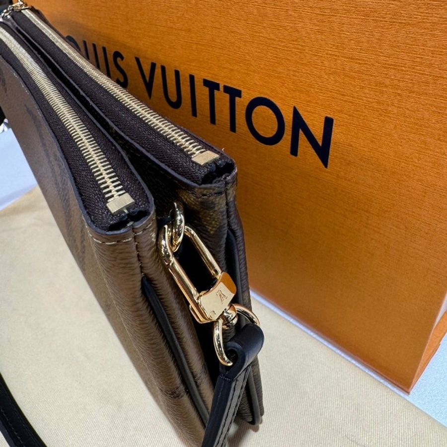 LV 雙層 雙面包/雙面斜背包/側背包 M69203 93成新-5