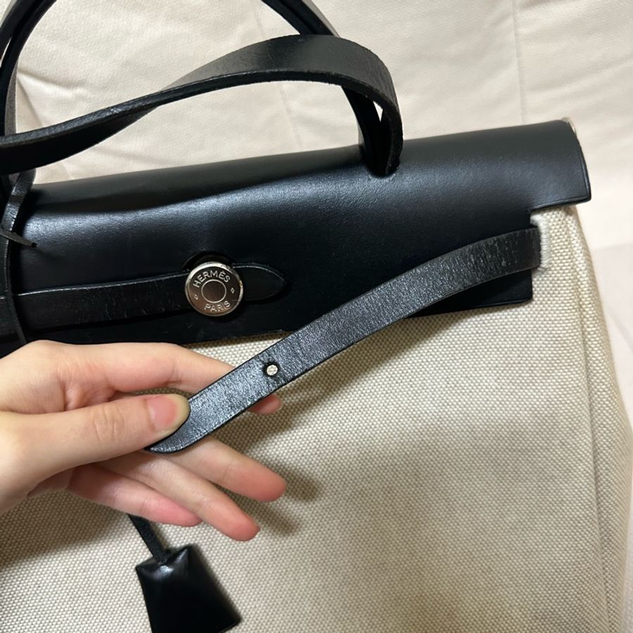 🔥兩個顏色一次擁有🔥男女通用 #Hermes #Herbag 31 ·#經典黑 x #熊貓配色‼️-39