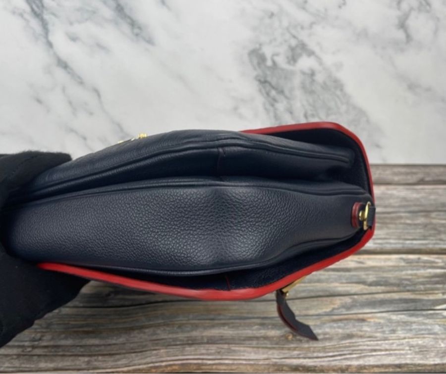 Louis Vuitton Metis  Monogram 午夜藍皮革壓紋郵差包-7
