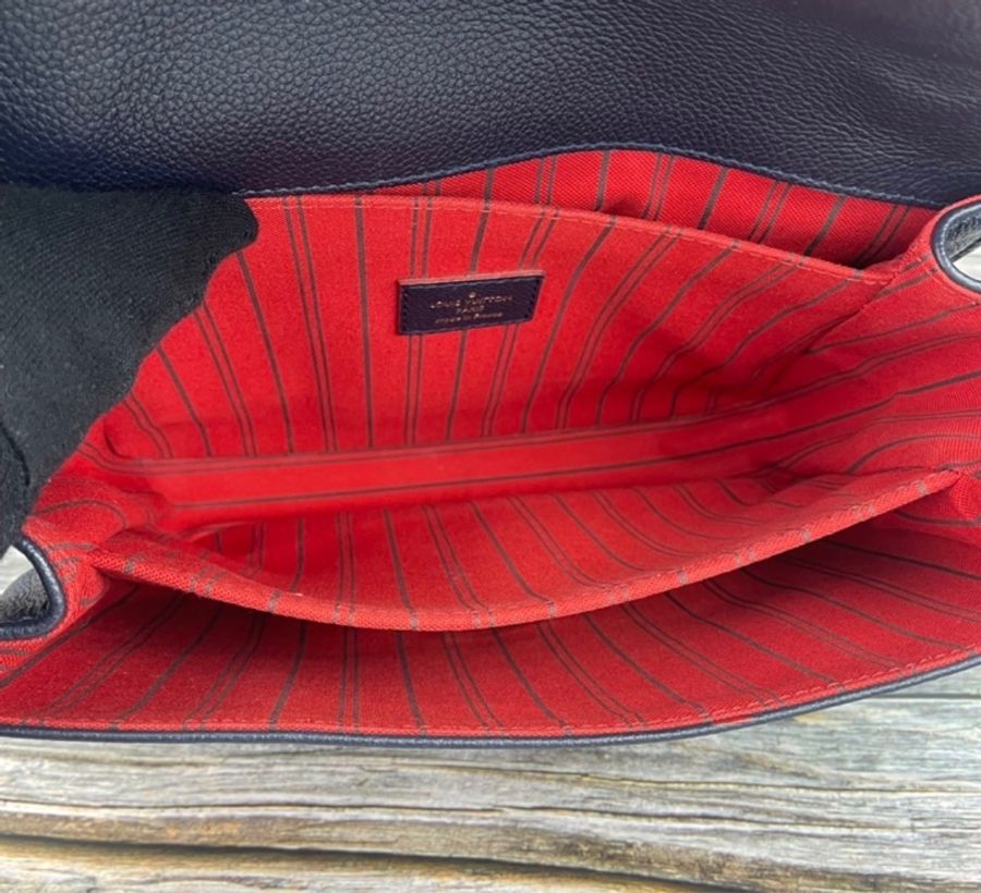 Louis Vuitton Metis  Monogram 午夜藍皮革壓紋郵差包-11