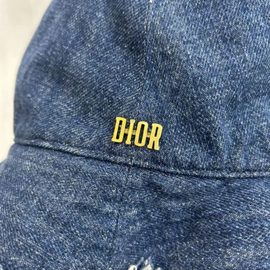 Dior 牛仔流蘇漁夫帽  57號 輕微使用痕跡-1