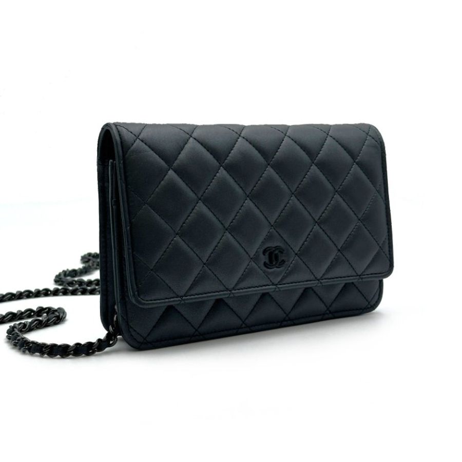 CHANEL 經典羊皮WOC - so black-0