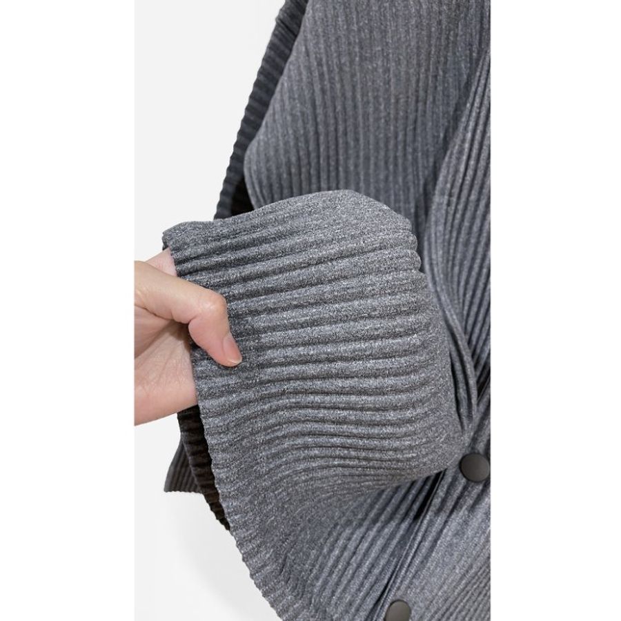 (全新)HOMME PLISSE灰色教練外套 2號 ISSEY MIYAKE 三宅一生 專櫃正品-7