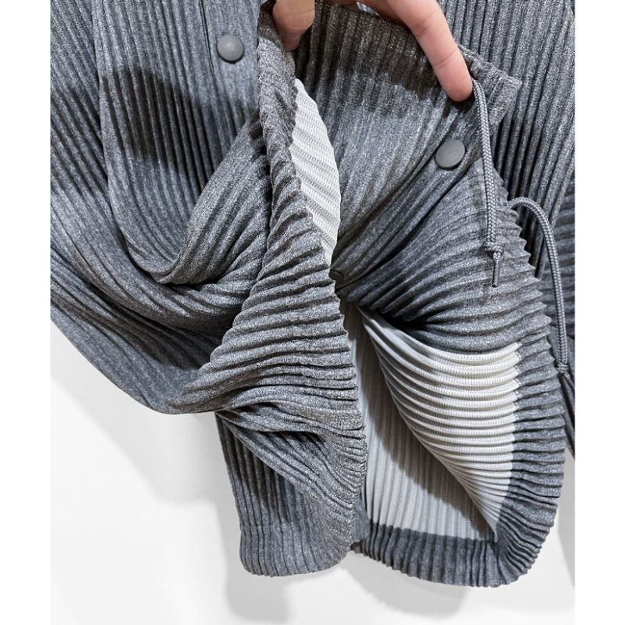 (全新)HOMME PLISSE灰色教練外套 2號 ISSEY MIYAKE 三宅一生 專櫃正品-8
