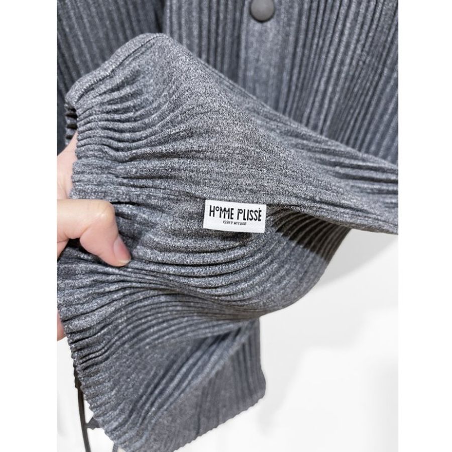 (全新)HOMME PLISSE灰色教練外套 2號 ISSEY MIYAKE 三宅一生 專櫃正品-9
