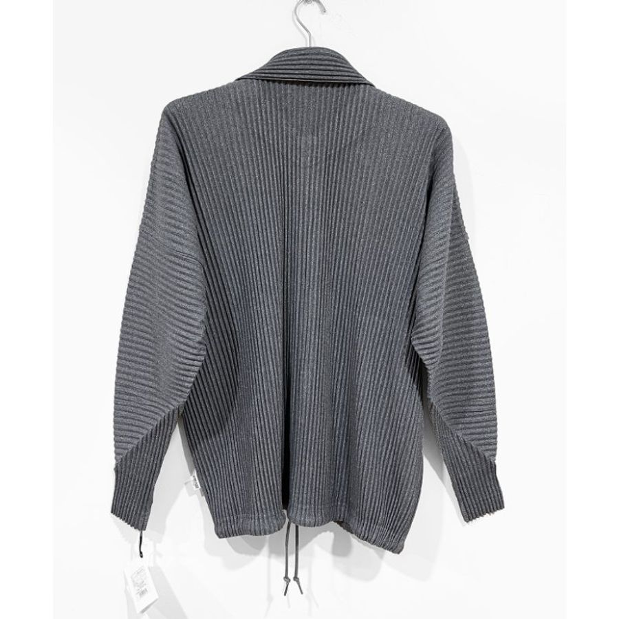 (全新)HOMME PLISSE灰色教練外套 2號 ISSEY MIYAKE 三宅一生 專櫃正品-12