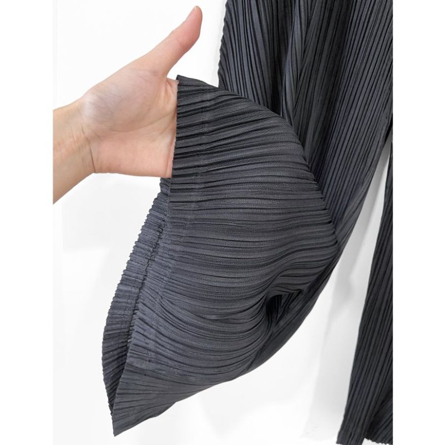 (特價) PLEATS PLEASE黑色異型褲 JF435 4號 ISSEY MIYAKE 三宅一生-4