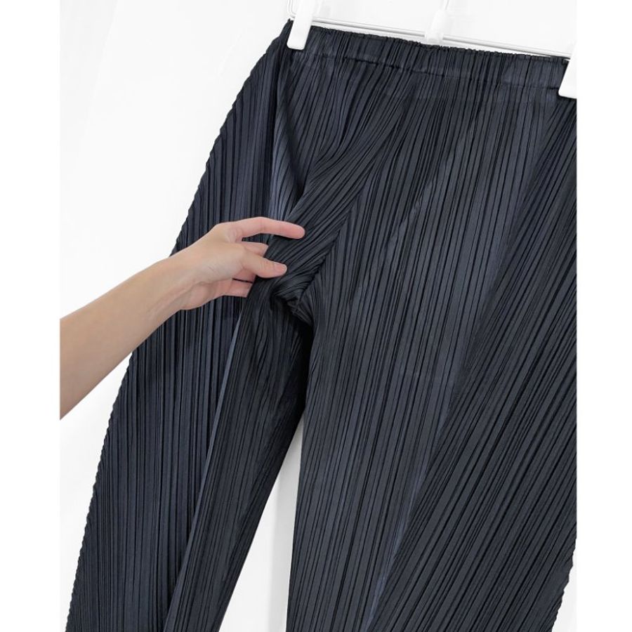 (特價) PLEATS PLEASE黑色異型褲 JF435 4號 ISSEY MIYAKE 三宅一生-8