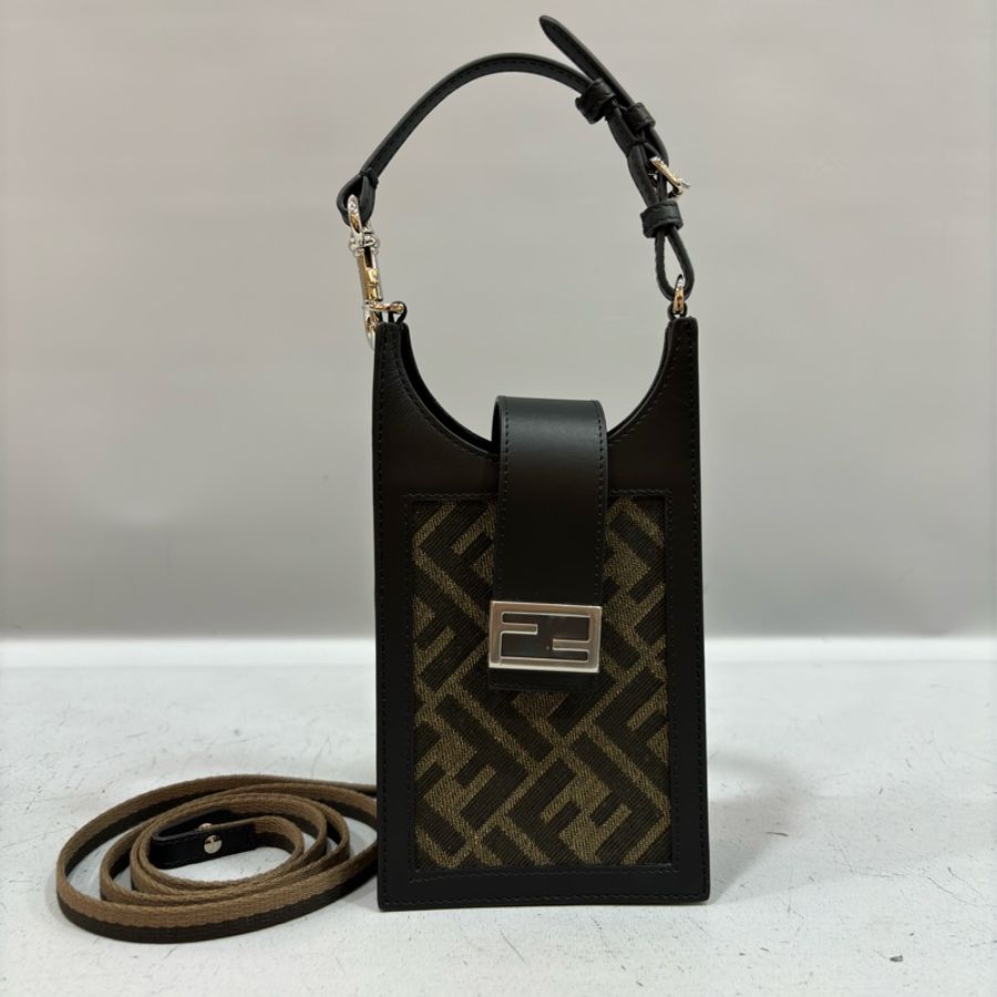 FENDI 7AR944 老花 手機包 小廢包 斜背包-0