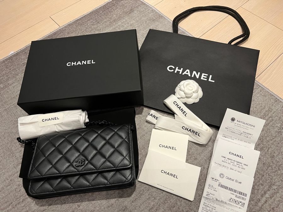 Chanel so black WOC 黑武士 鏈條隨身錢包-0