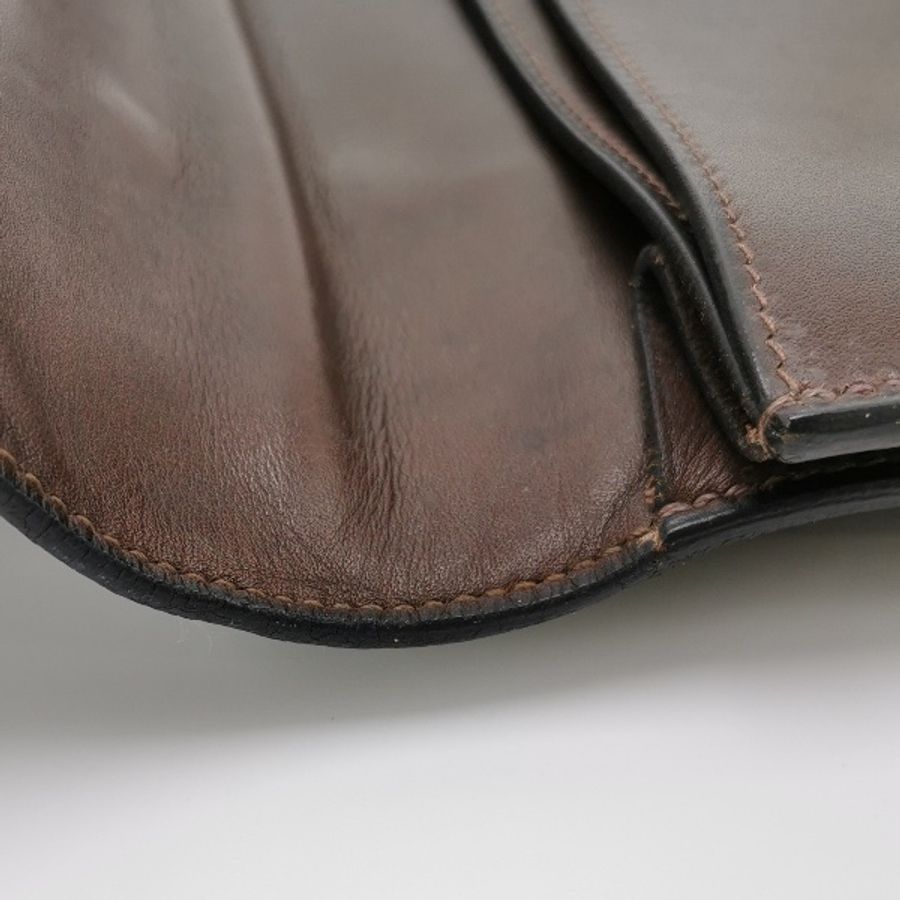 Hermes Sac A Depeches牛皮純色插扣手提包-11
