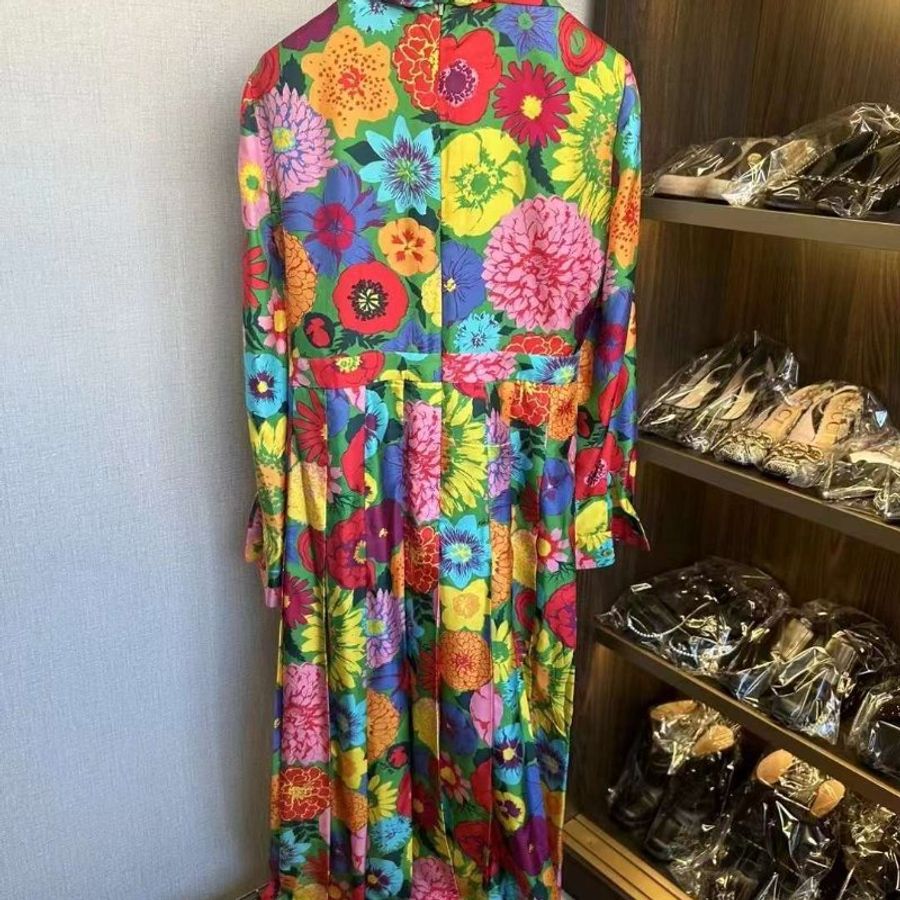 Gucci 桑蠶絲連身裙  36號 非常新-8