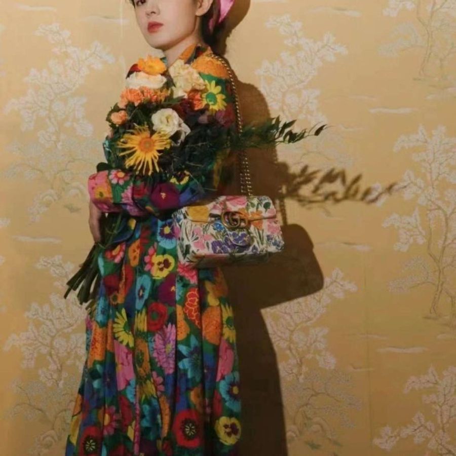 Gucci 桑蠶絲連身裙  36號 非常新-1