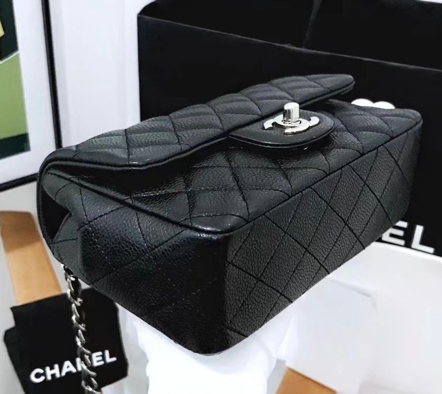 🎉限時優惠價🎉CHANEL Caviar 大mini 牛皮銀扣-1