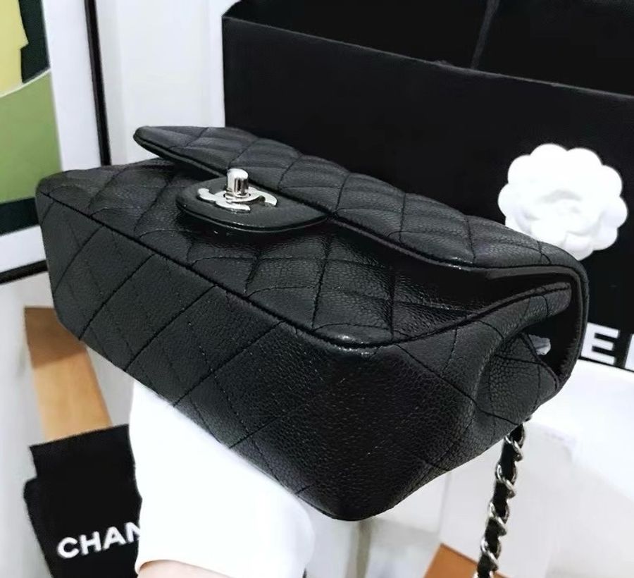🎉限時優惠價🎉CHANEL Caviar 大mini 牛皮銀扣-2