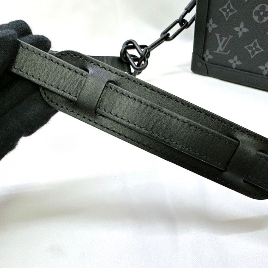 LV 全新Soft Trunk黑花軟箱包-10