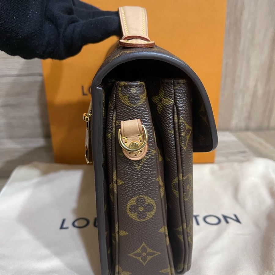 Lv經典老花郵差包(台灣專櫃購入配件齊全)-9