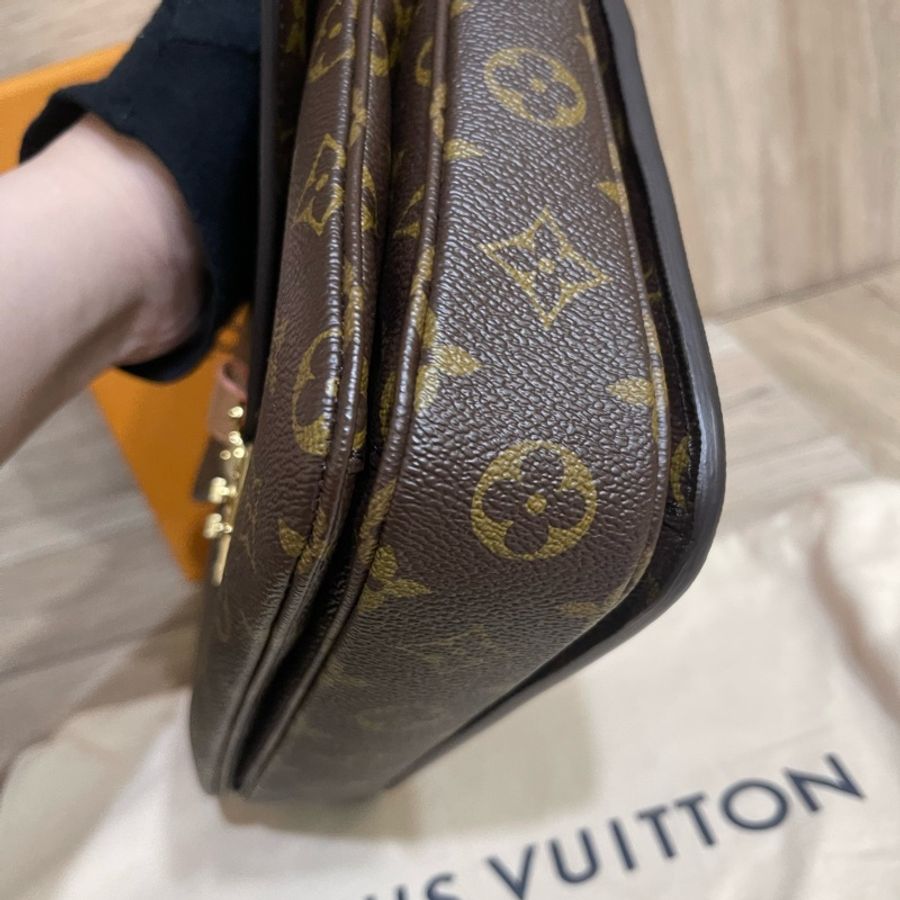 Lv經典老花郵差包(台灣專櫃購入配件齊全)-26