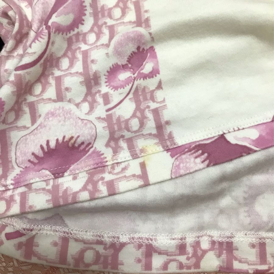 38)Christian Dior 正品粉白色棉質上衣 40號 M-L可穿-4