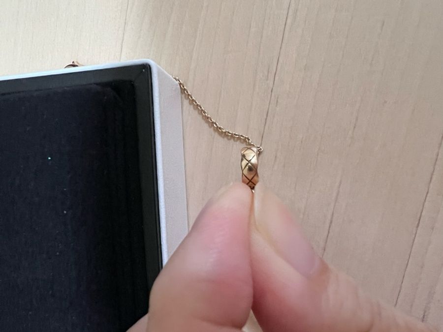 Chanel coco crush 手鍊 米金-2