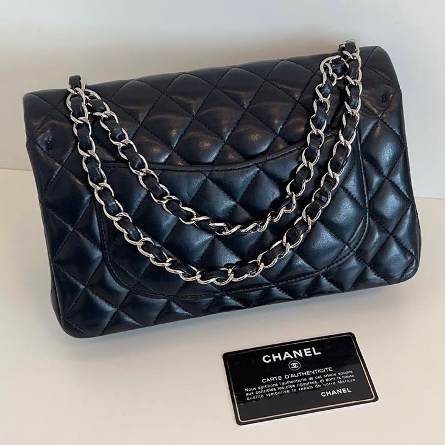 CHANEL Lambskin CF23 羊皮銀扣-1