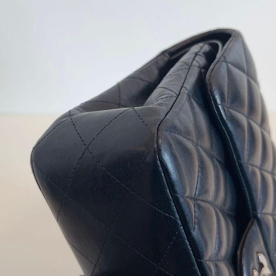 CHANEL Lambskin CF23 羊皮銀扣-5