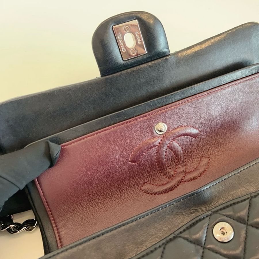CHANEL Lambskin CF23 羊皮銀扣-7