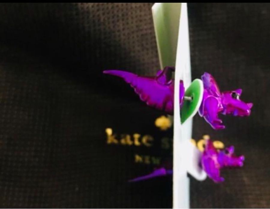 Kate spade三角龍造型耳環-8