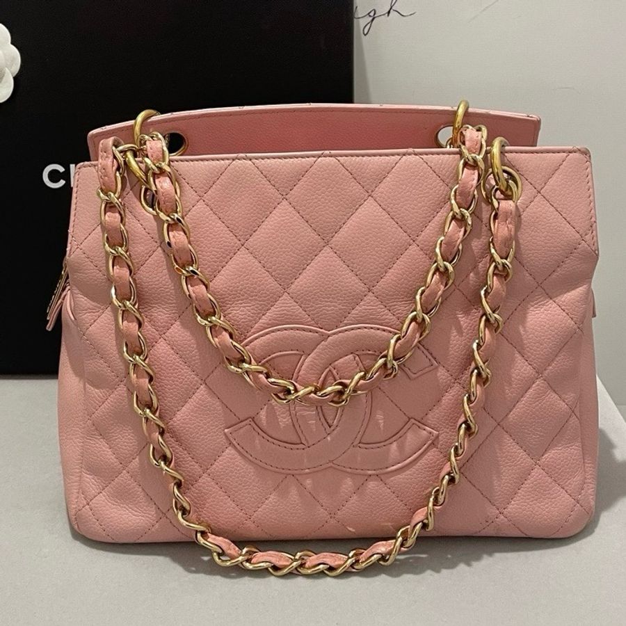 Chanel PPT 櫻花粉紅Tote Bag-0