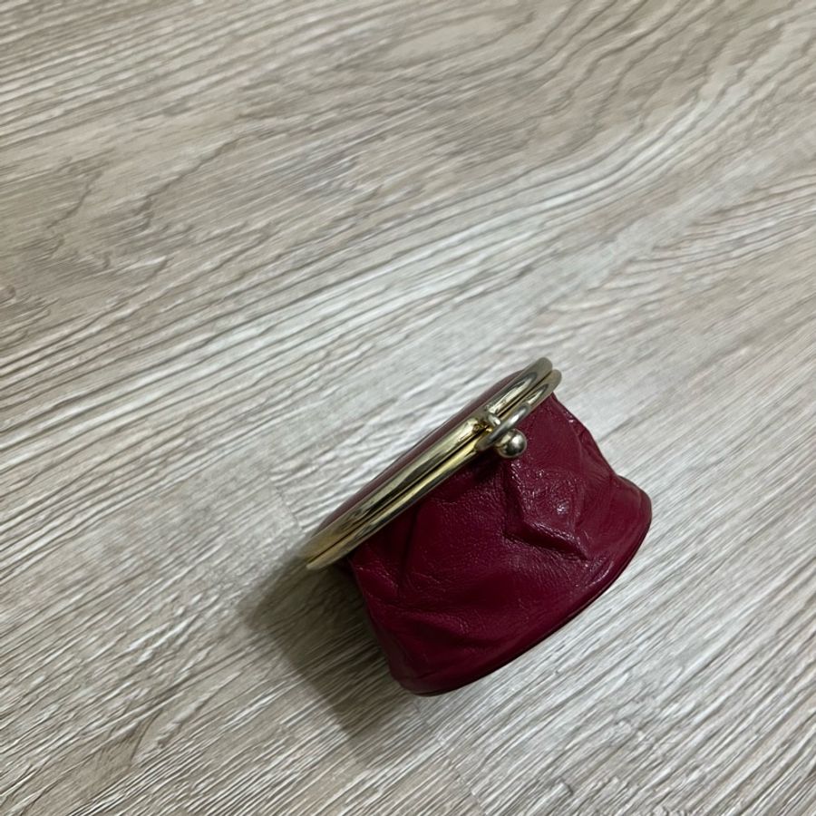 瑞奇二手精品 dior 棗紅色 零錢包 美品-3