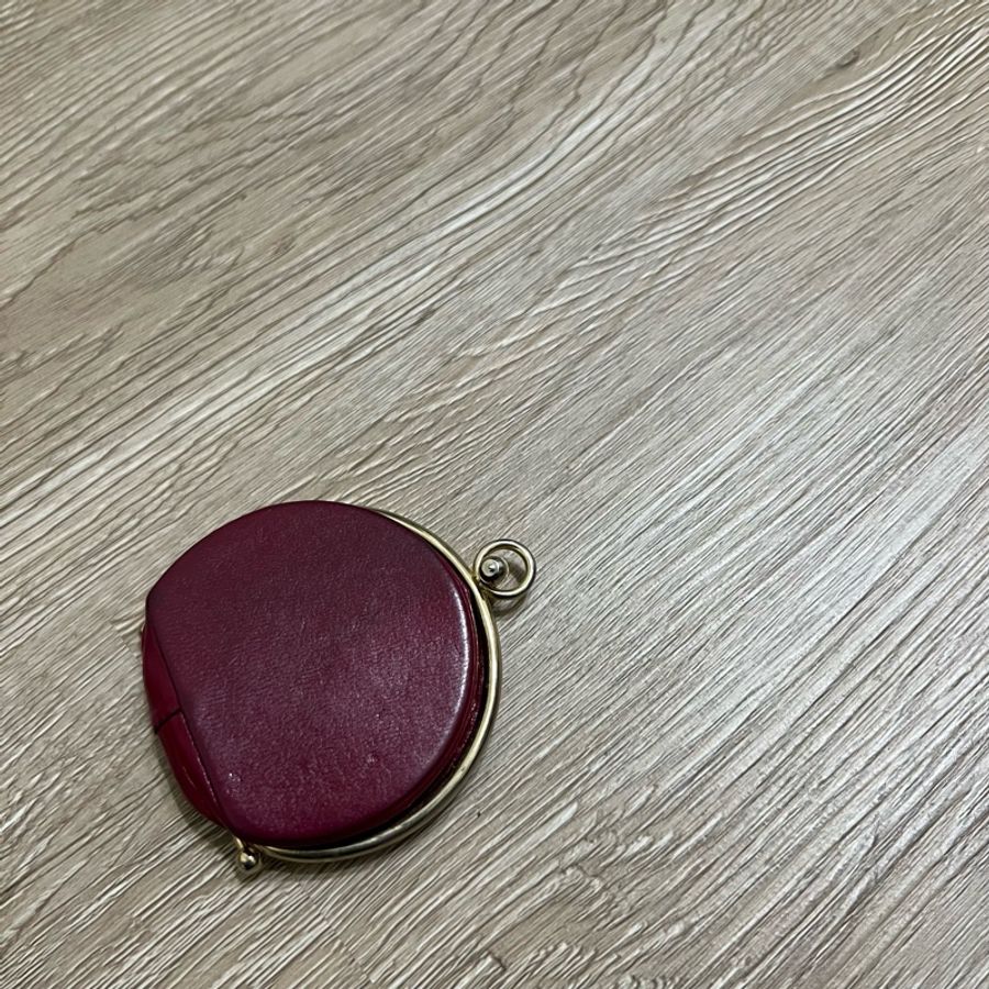 瑞奇二手精品 dior 棗紅色 零錢包 美品-4