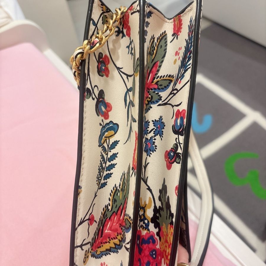 TORY BURCH］ 專櫃款防刮牛皮磁釦手提/斜背二用包鍊條包-2