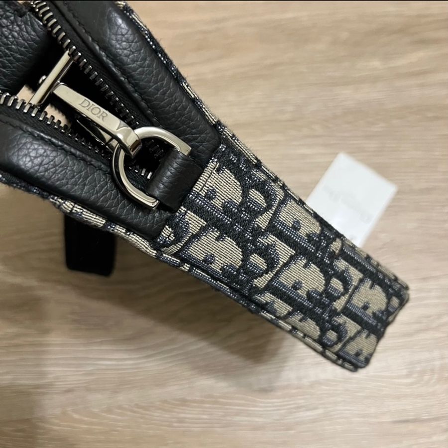 瑞奇二手精品 dior oblique 小側背包  近新全配-7
