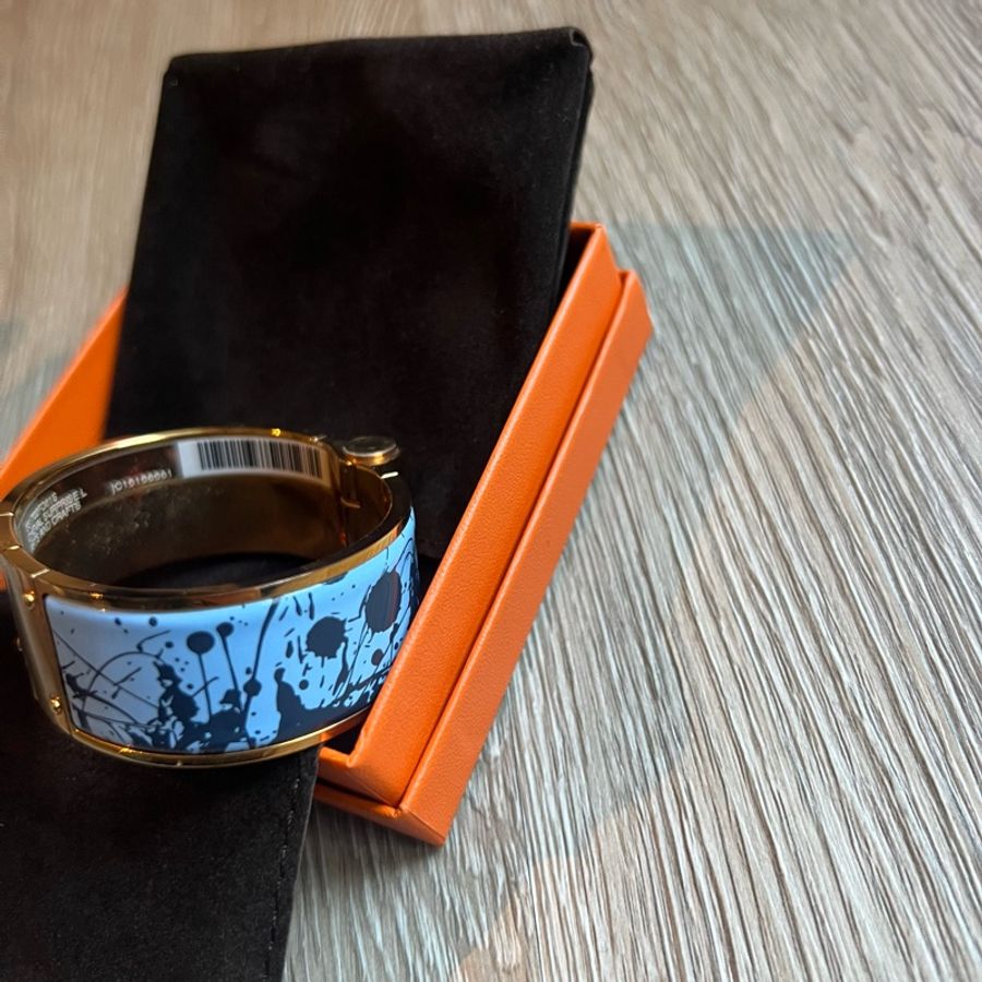 瑞奇二手精品 hermes 手鐲 全新 手環 珐瑯-3