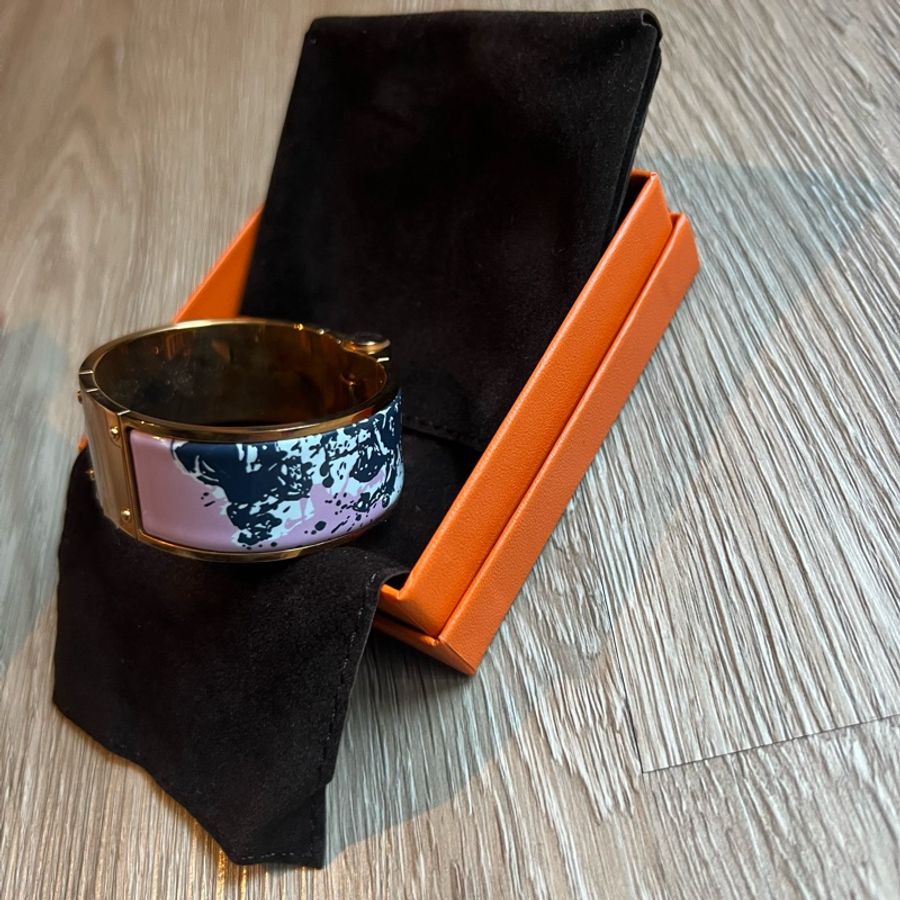 瑞奇二手精品 hermes 手鐲 全新 手環 珐瑯-4