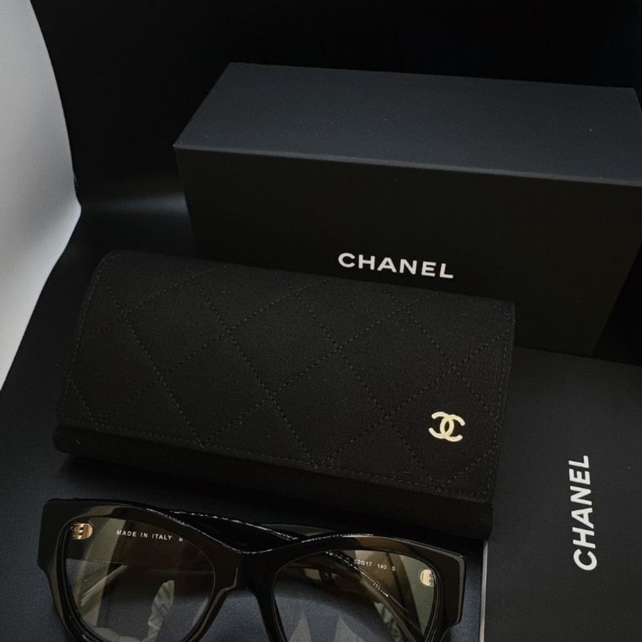 【現貨】麗睛眼鏡 Chanel【可刷卡分期】香奈兒 CH3445 黑金配色 光學眼鏡 香奈兒熱賣款 小香眼鏡 香奈兒墨鏡-7