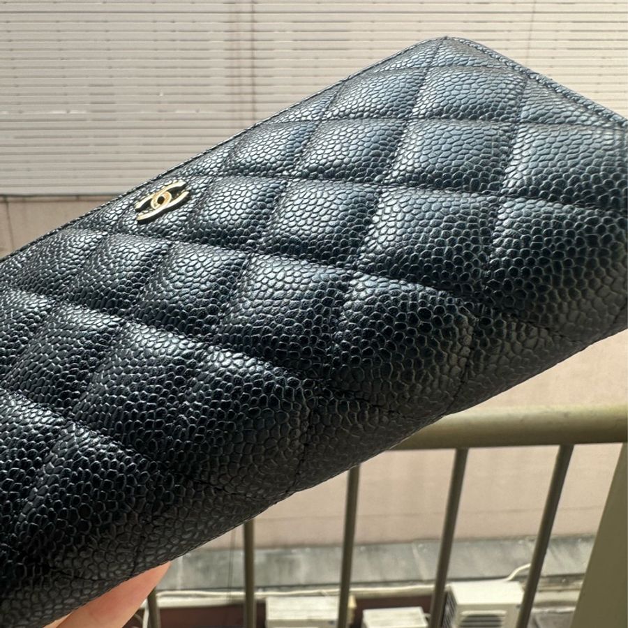 【Chanel】金釦拉鏈長夾-2