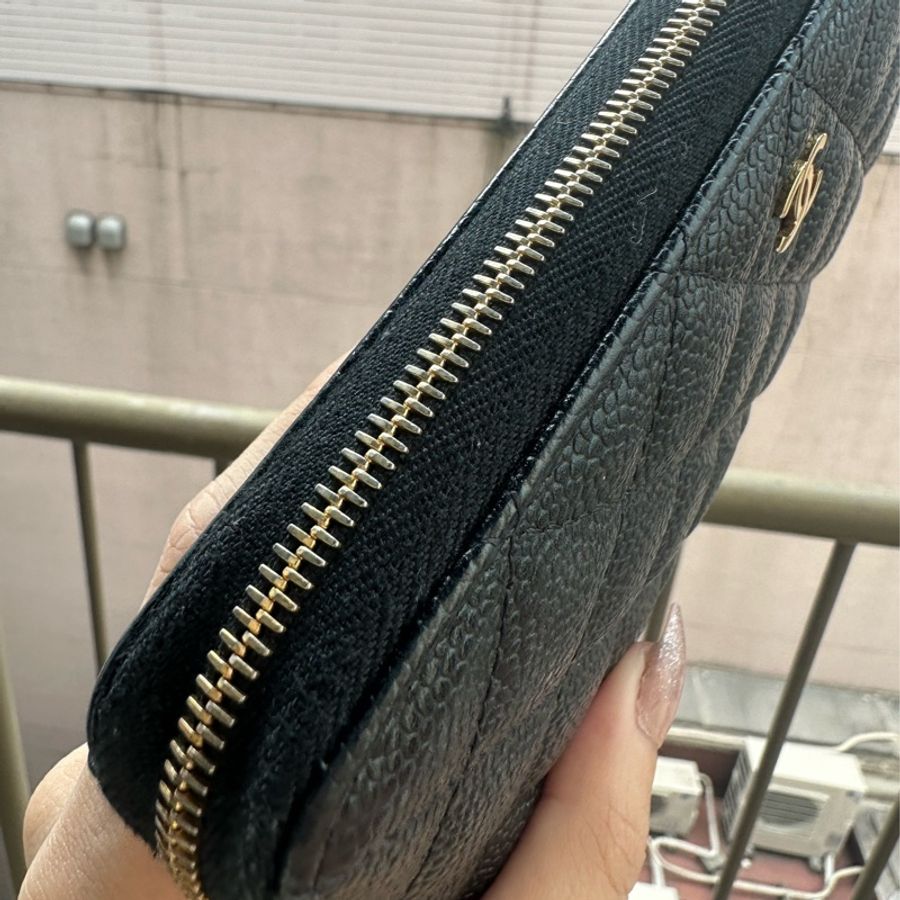 【Chanel】金釦拉鏈長夾-4